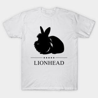 Lionhead Rabbit Black Silhouette T-Shirt